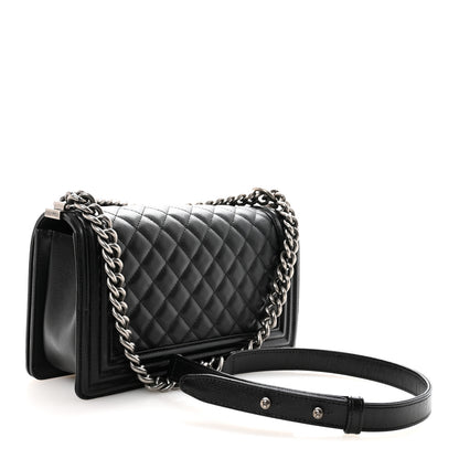 Chanel Caviar Quilted Medium Boy Flap Black 3 of 11