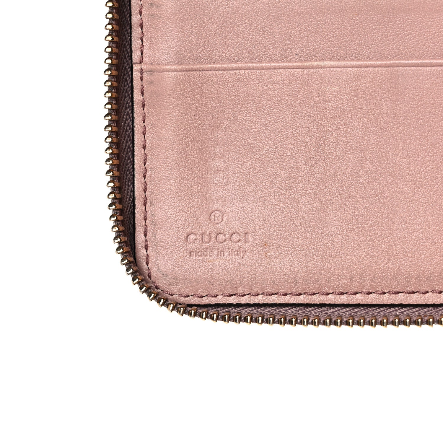 Gucci Patent Soho Zip Around Wallet Dark Cipria 6 of 23