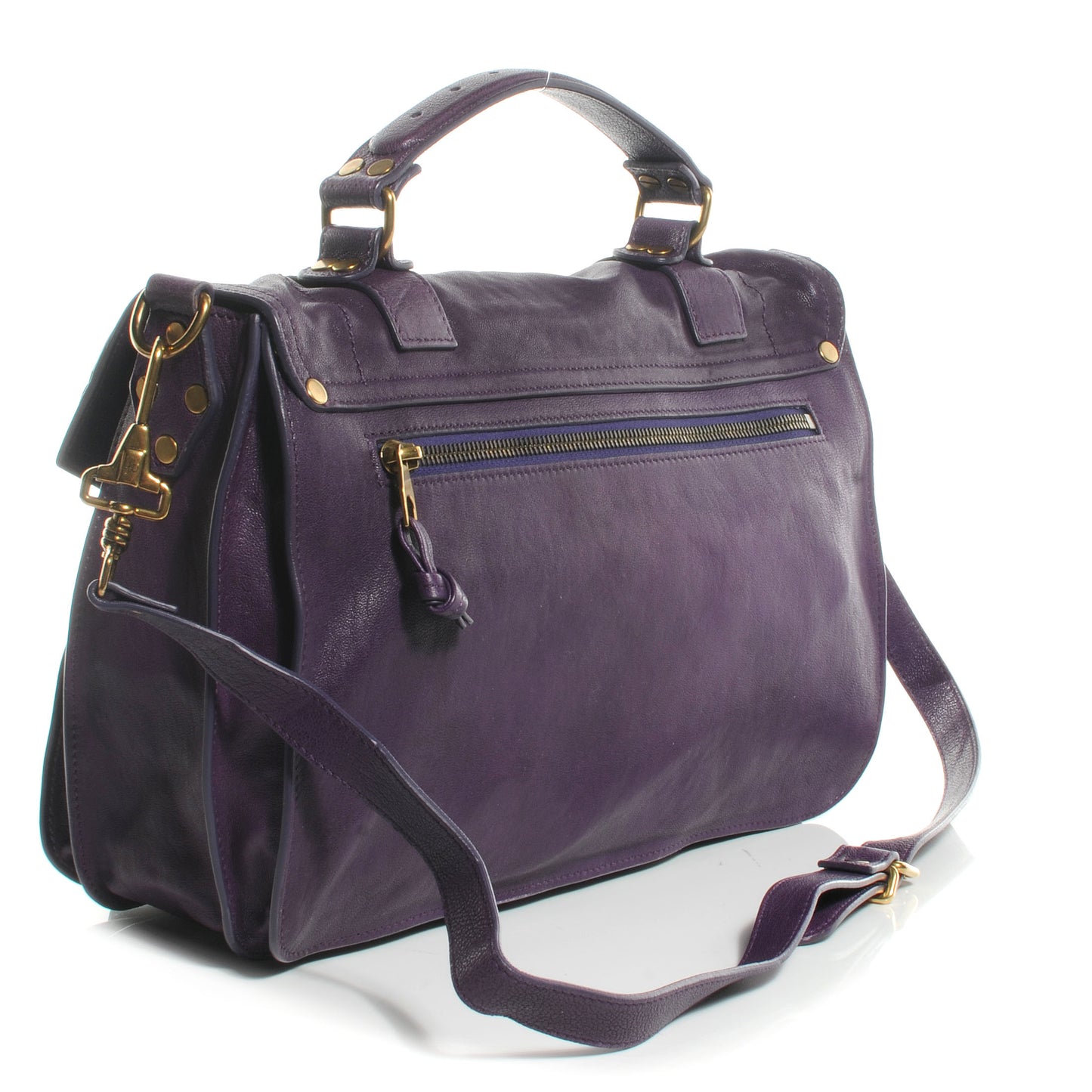 Lambskin PS1 Medium Satchel Plum