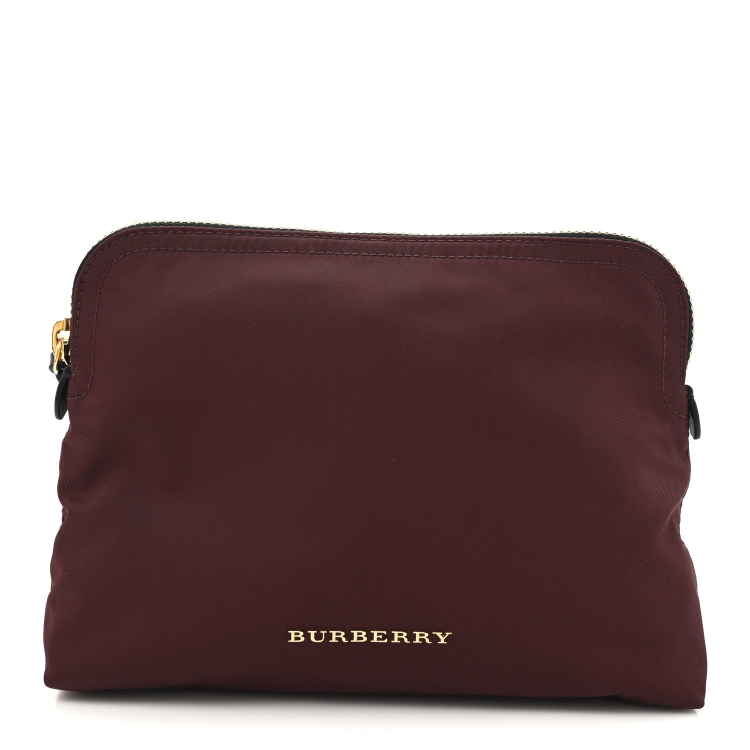 Burberry Nylon Top Pouch Burgundy 1 of 7