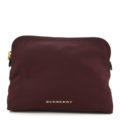 Burberry Nylon Top Pouch Burgundy 1 of 7