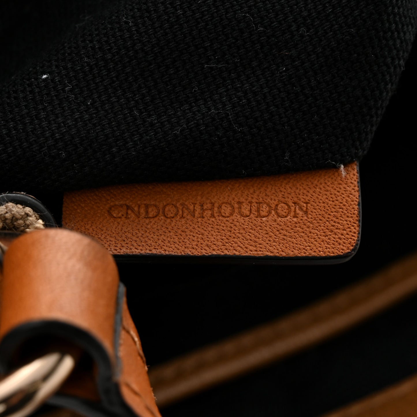 Mega Check Grainy Calfskin Small Gowan Messenger Bag Saddle Brown