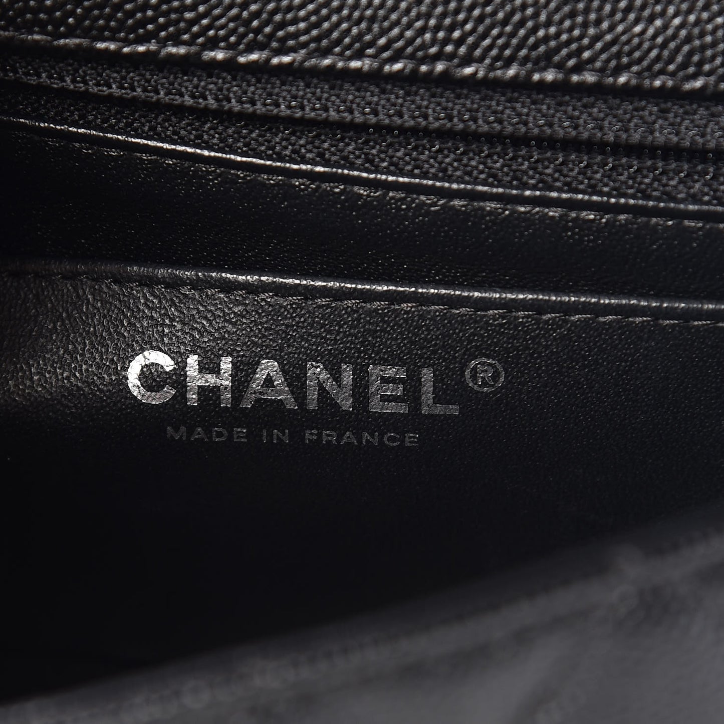 Caviar Quilted Mini Rectangular Flap Black