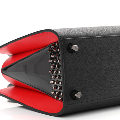 Christian Louboutin Calfskin Empire Patent Studded Small Paloma Black 7 of 8
