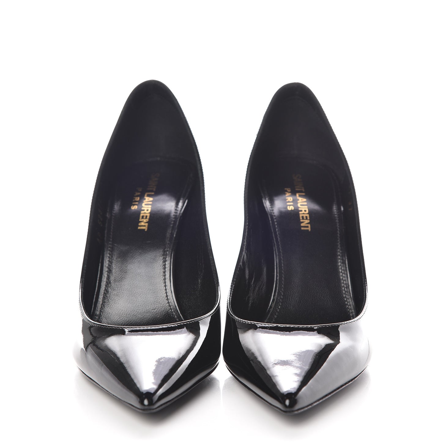 Patent Calfskin Zoe 85 Pumps 37 Black