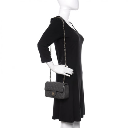 Chanel Lambskin Quilted Mini Rectangular Flap Grey 2 of 11