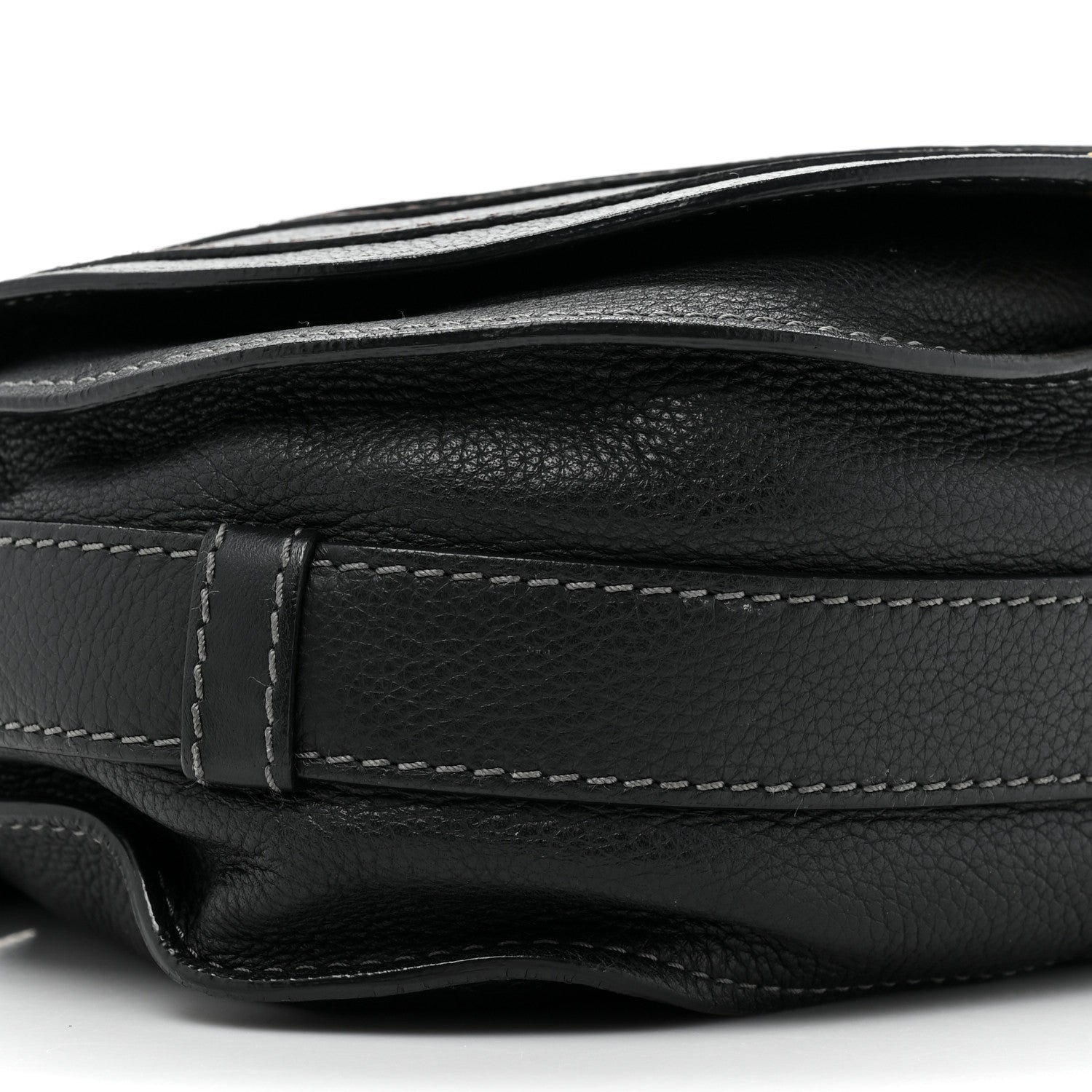 Chloe Calfskin Medium Marcie Round Crossbody Bag Black 9 of 11