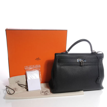Hermes Togo Kelly 40 Black 5 of 10