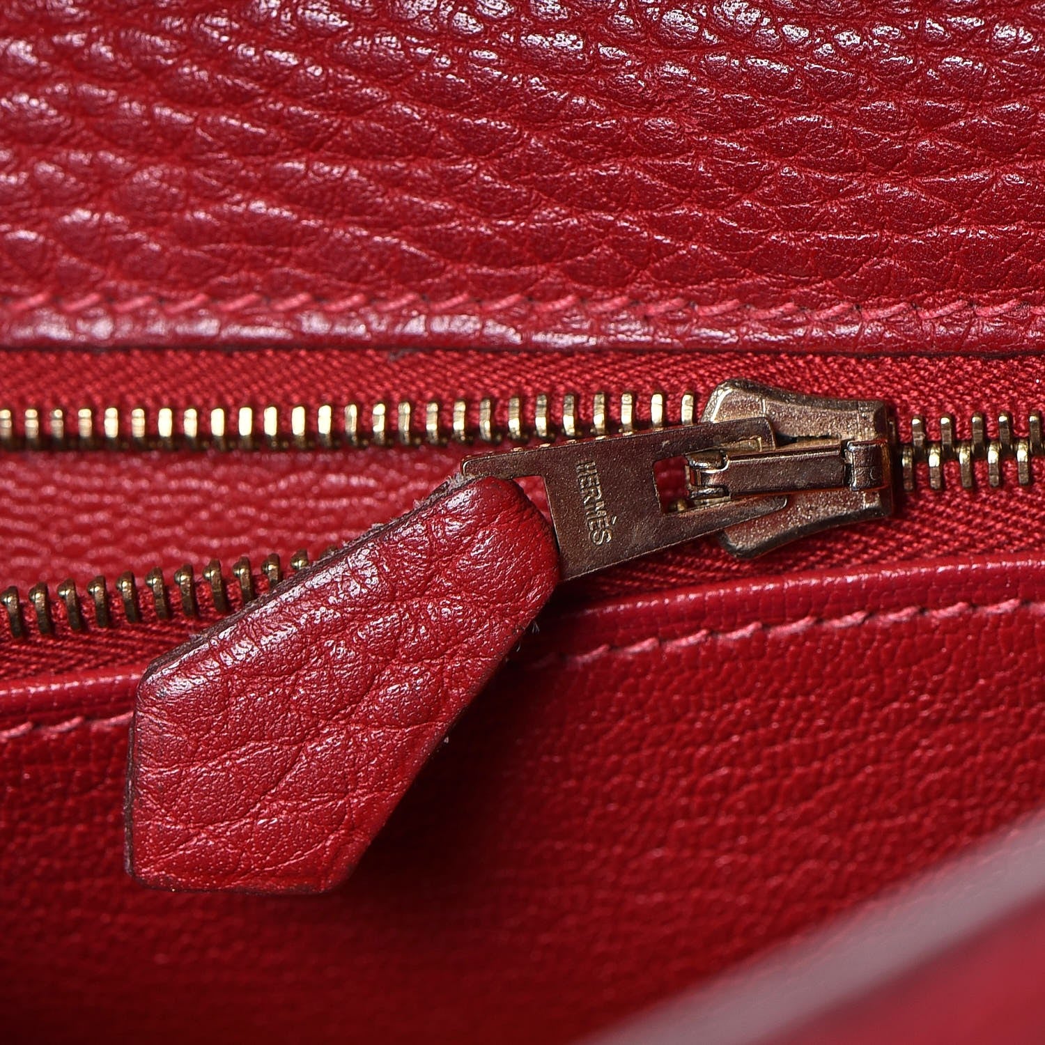 Hermes Taurillon Clemence Retourne Kelly 32 Rouge Garance 20 of 41