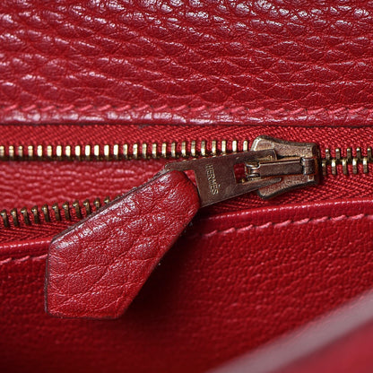 Hermes Taurillon Clemence Retourne Kelly 32 Rouge Garance 20 of 41
