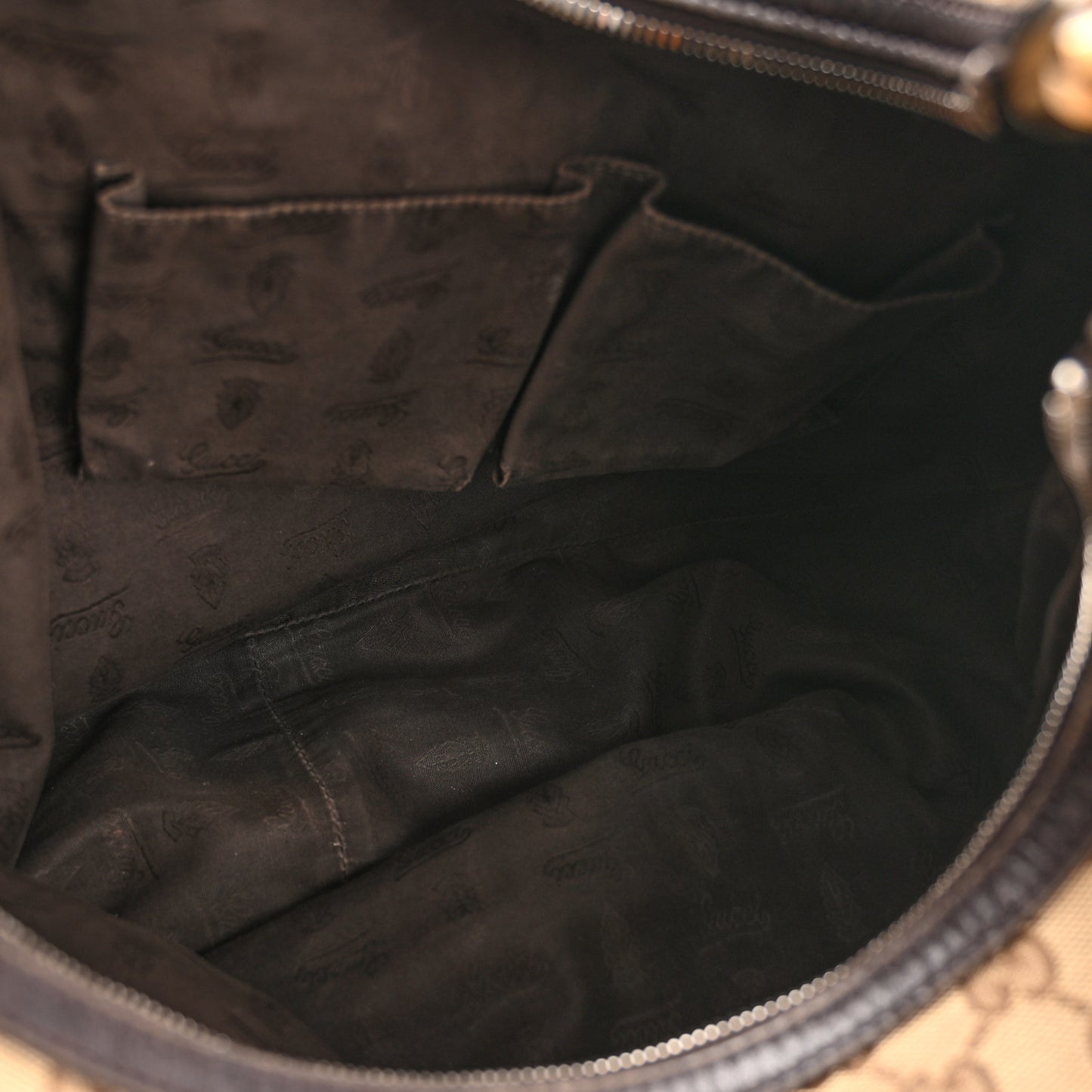 Monogram Large GG Twins Hobo Dark Brown