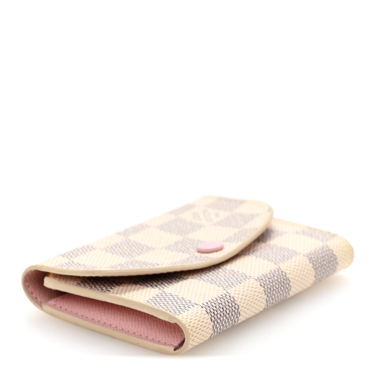 Louis Vuitton Damier Azur Rosalie Coin Purse Rose Ballerine 4 of 8