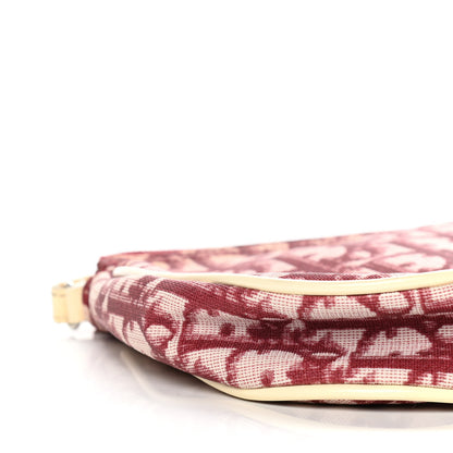 Christian Dior Monogram Mini Saddle Pochette Red 8 of 14