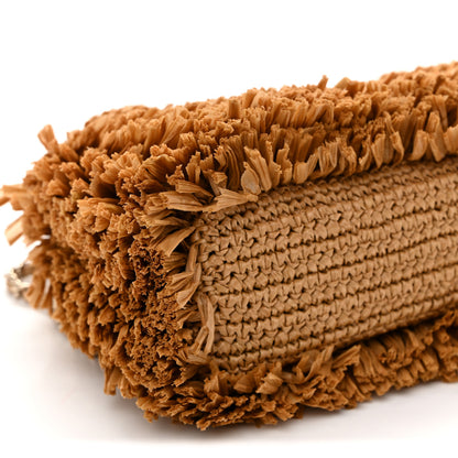 Chanel Raffia Fringe Nano Kelly Shopper Dark Beige 9 of 11