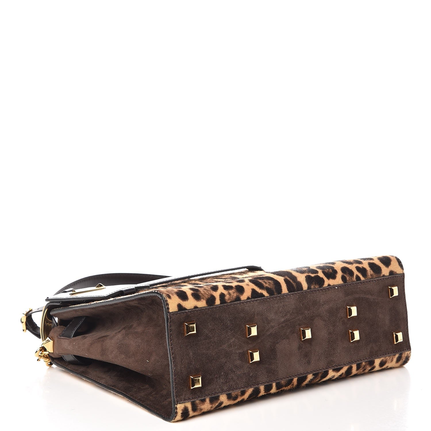 Valentino Garavani Calf Hair My Rockstud Frame Bag Leopard 19 of 23