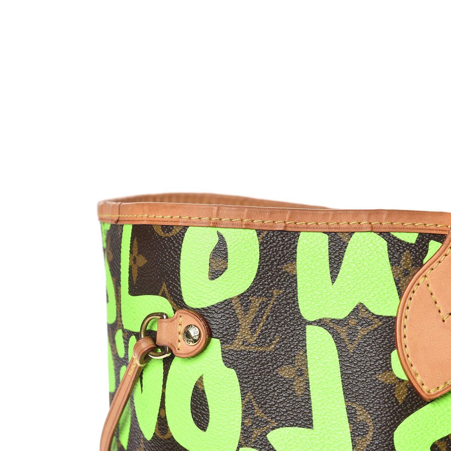 Louis Vuitton Monogram Graffiti Neverfull GM Green 10 of 20