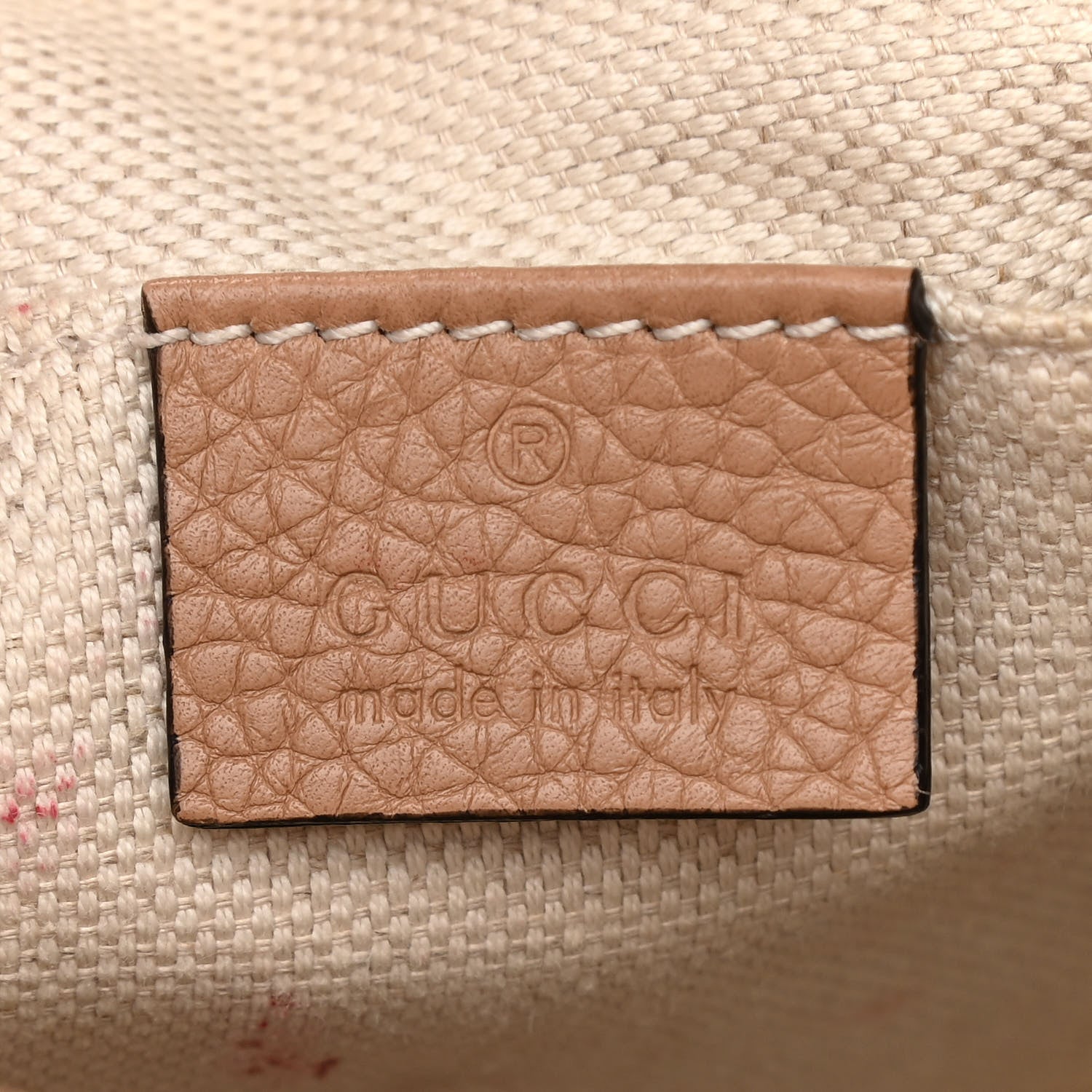 Gucci Pebbled Calfskin Small Soho Disco Bag Camelia 6 of 11