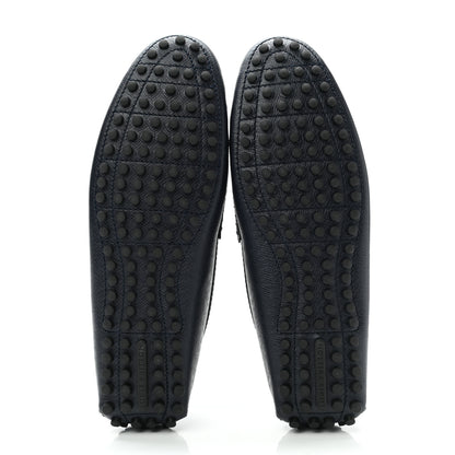 Louis Vuitton Taiga Mens Hockenheim Moccasin Loafers 9 Blue Marine 5 of 9