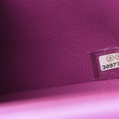 Chanel Lambskin Quilted Mini Rectangular Flap Blue Purple 7 of 10