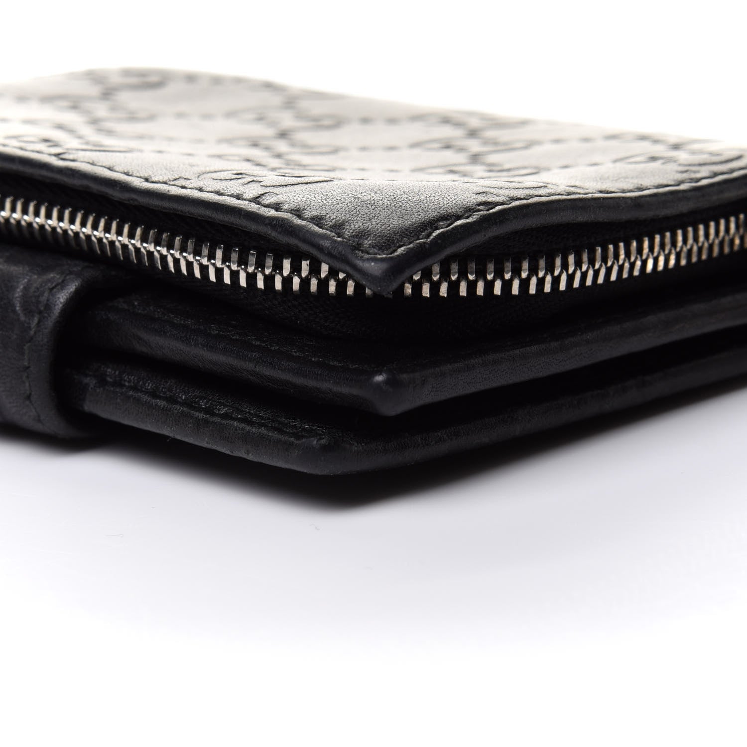 Gucci Guccissima Twins French Wallet Black 12 of 16