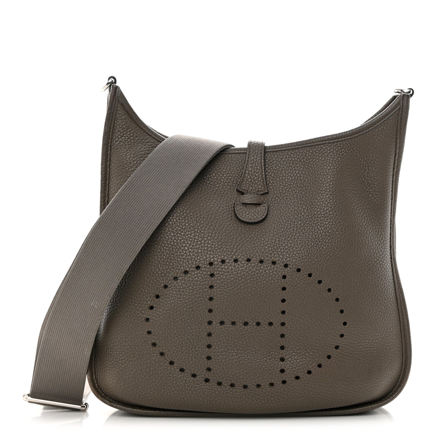 Hermes Taurillon Clemence Evelyne III PM Etain 1 of 19
