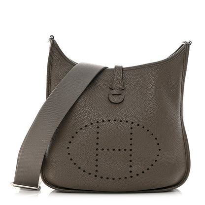 Hermes Taurillon Clemence Evelyne III PM Etain 1 of 19