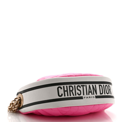 Christian Dior Lambskin Cannage Small Dior Vibe Hobo Bag Pink 4 of 10