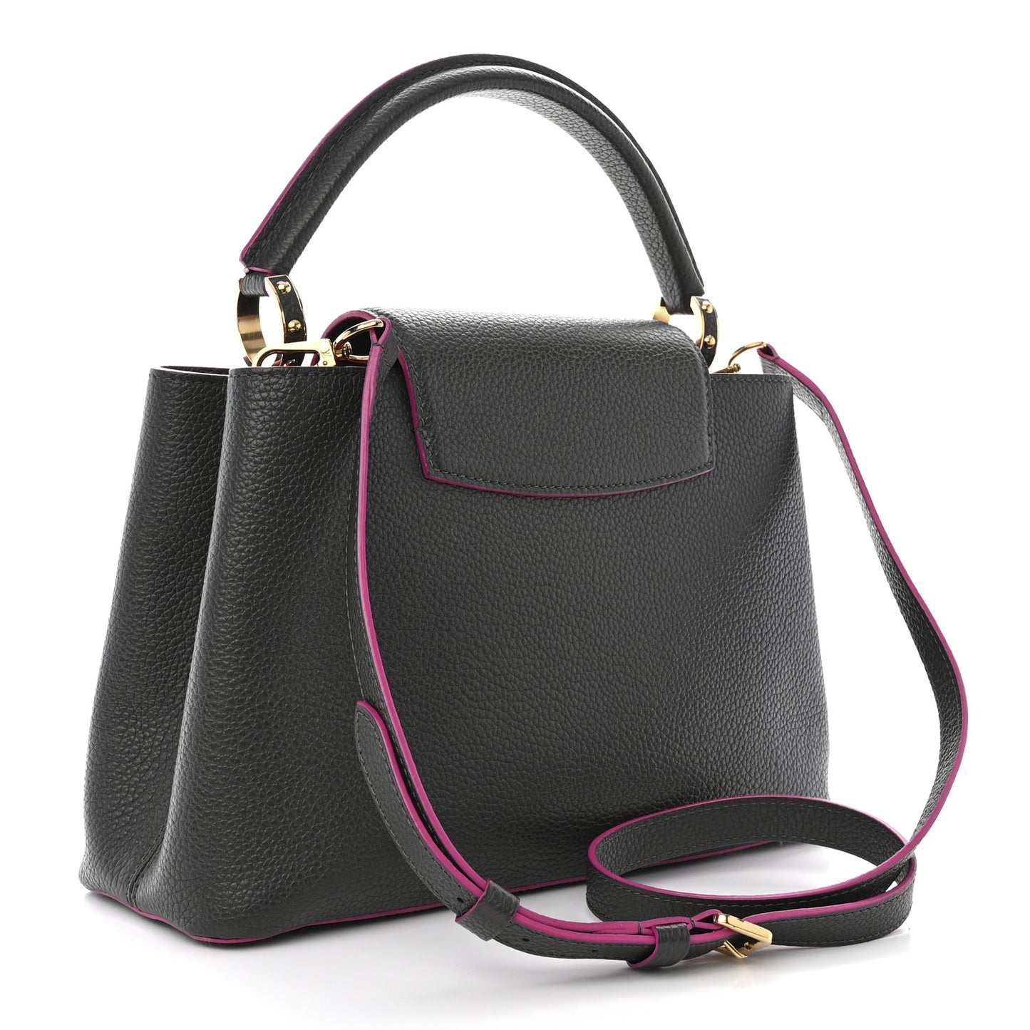 Taurillon Capucines PM Grey Pink