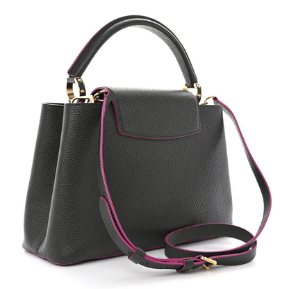 Louis Vuitton Taurillon Capucines PM Grey Pink 3 of 12