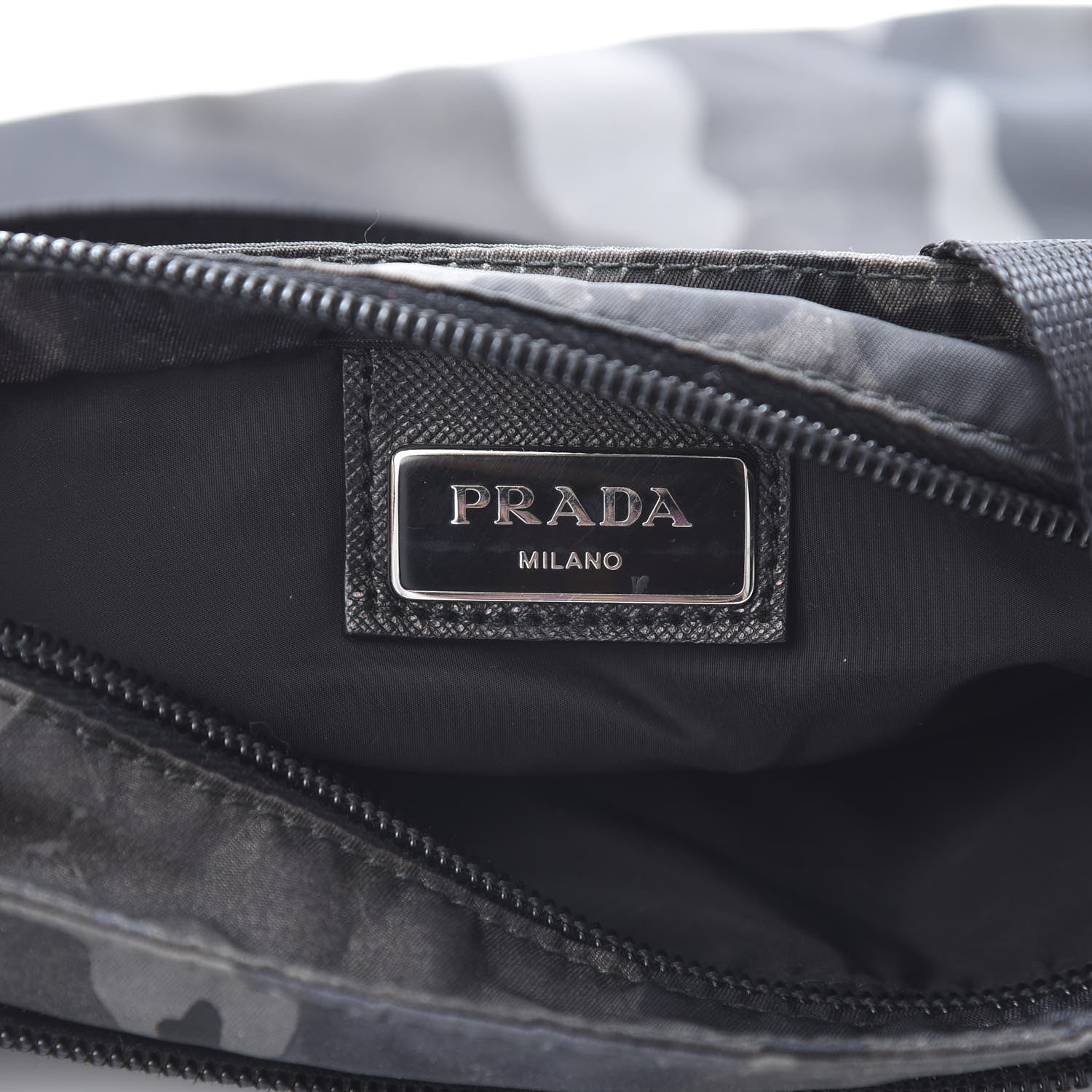 Prada Tessuto Nylon Camouflage Flat Messenger Fumo 6 of 11