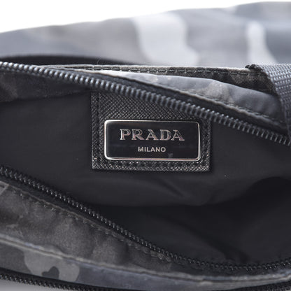 Prada Tessuto Nylon Camouflage Flat Messenger Fumo 6 of 11