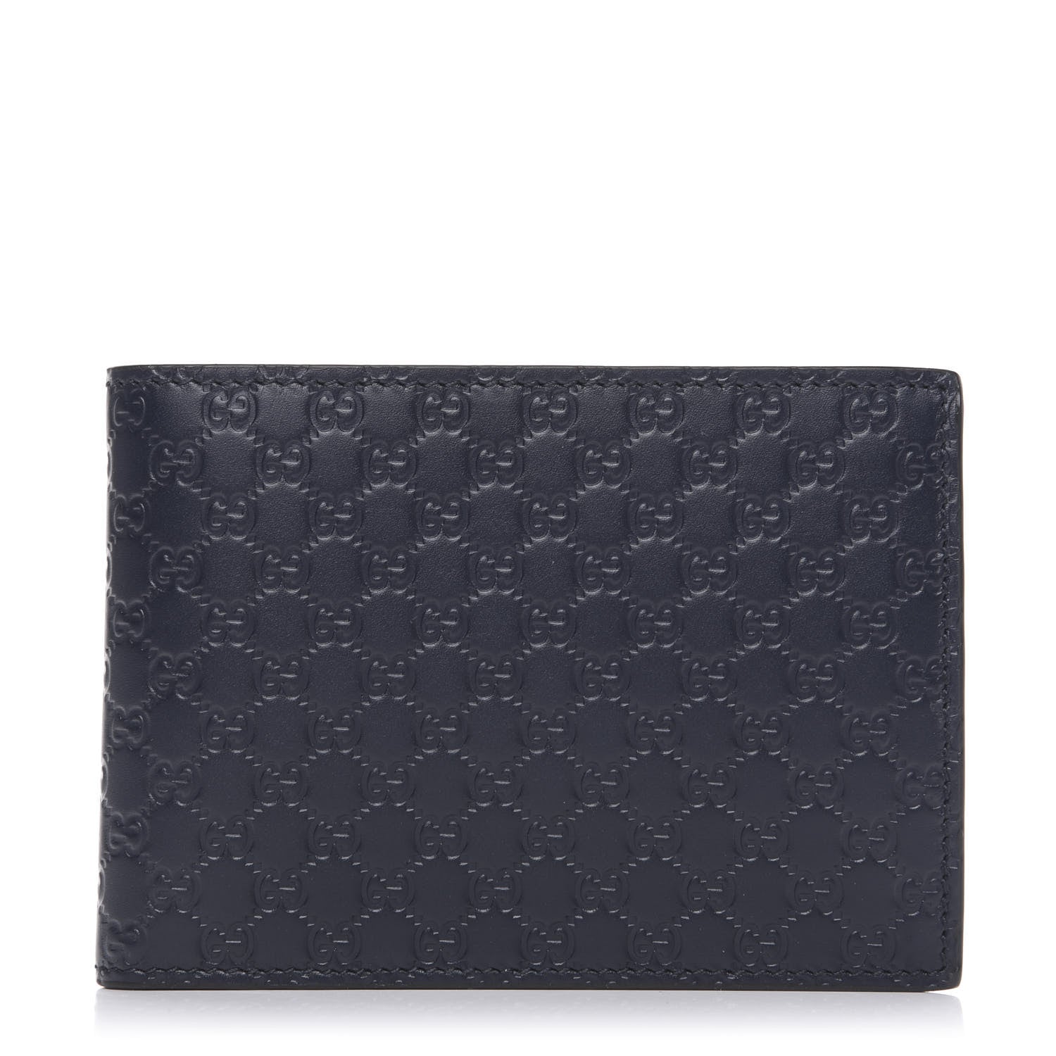 Gucci Microguccissima Bi-Fold Wallet Navy Blue 2 of 14