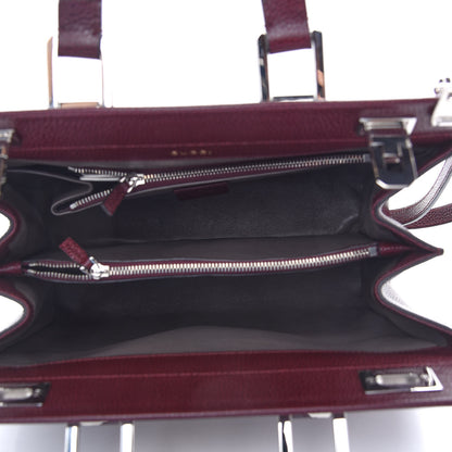 Gucci Grainy Calfskin Small Zumi Top Handle Bag Vintage Bordeaux 5 of 9