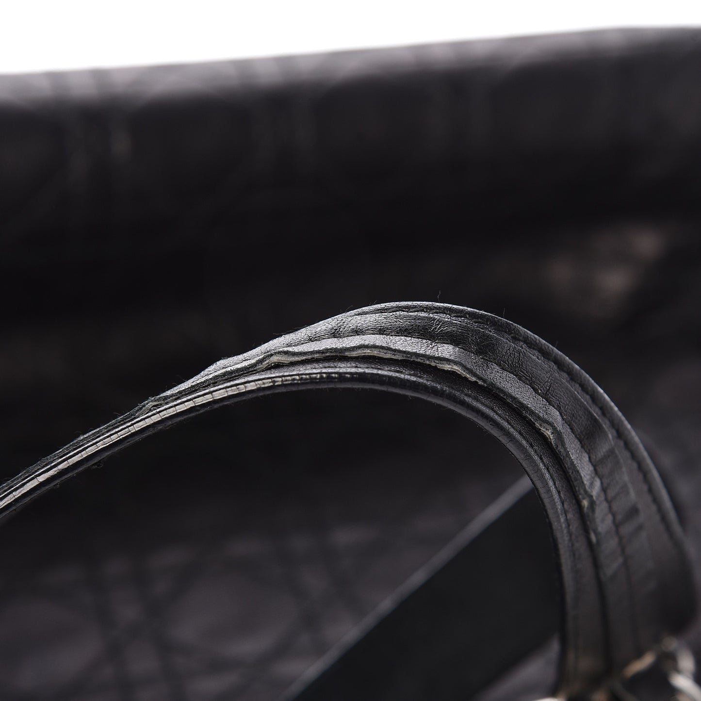 Lambskin Cannage Large Dior Soft Shopping Tote Black
