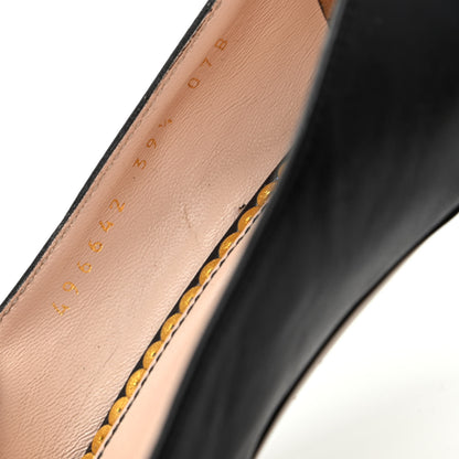 Gucci Nappa Queen Margaret Low Heel Pumps 39.5 Black 10 of 10