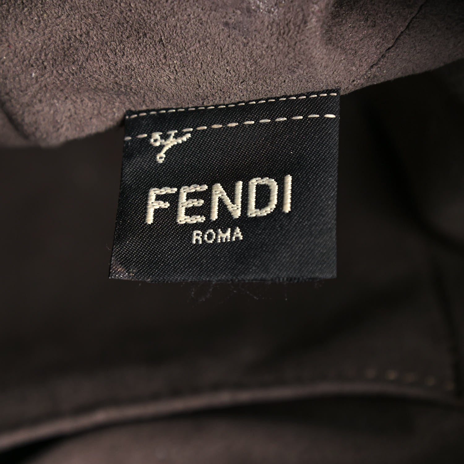 Fendi Vitello Grace F is Fendi Bi-Color FF 1974 Embossed Grande Mon Tresor Bucket Bag Maya Black Fragola 6 of 15