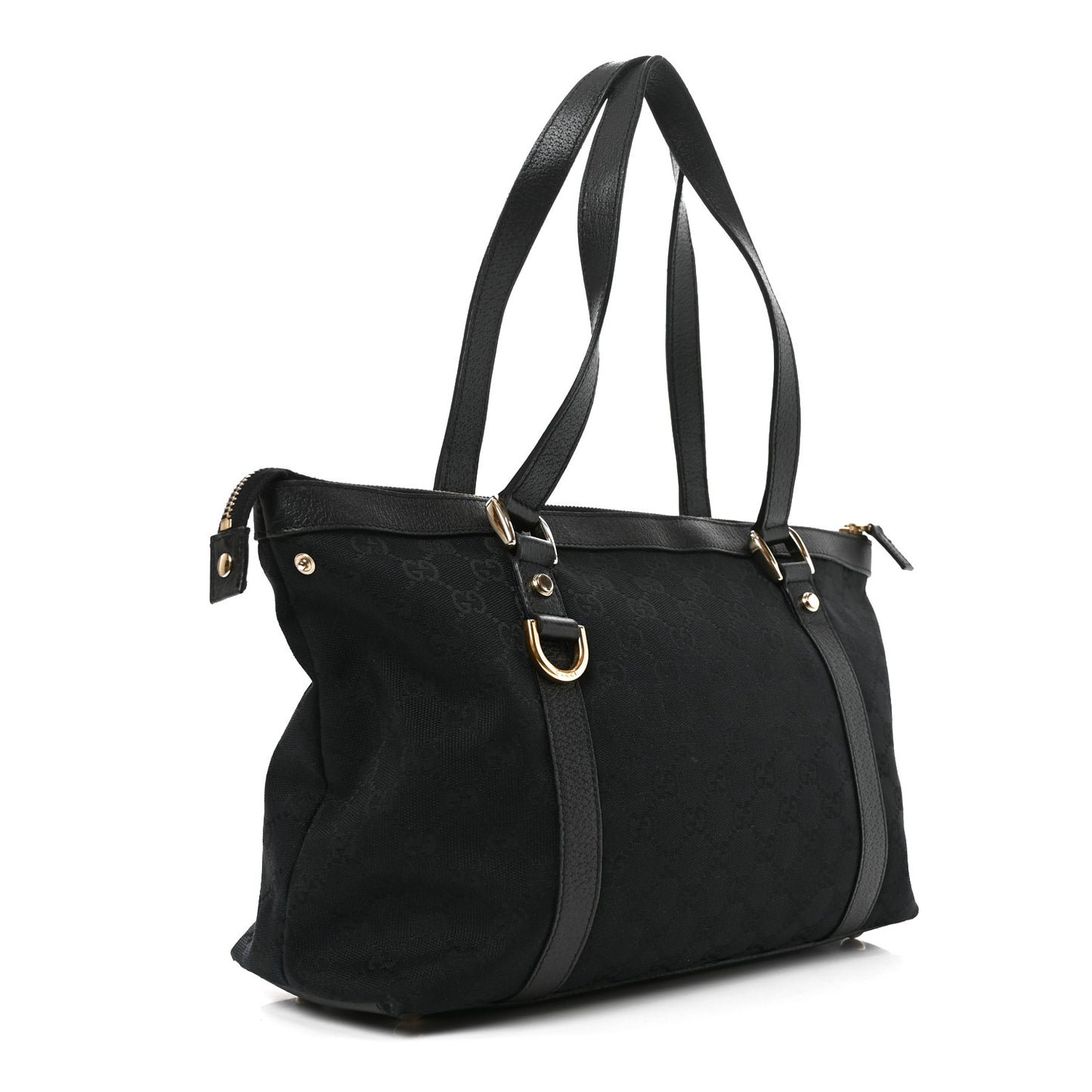 Monogram Medium Abbey Tote Black