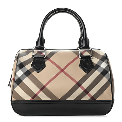 Burberry Nova Check Bowling Bag Black 1 of 10