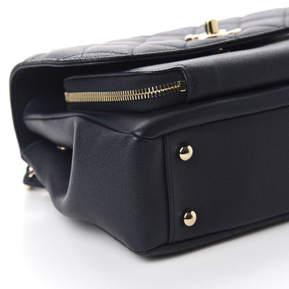 Chanel Caviar Quilted Small Business Affinity Flap Navy 6 of 12