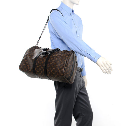 Louis Vuitton Monogram Macassar Keepall Bandouliere 45 2 of 8