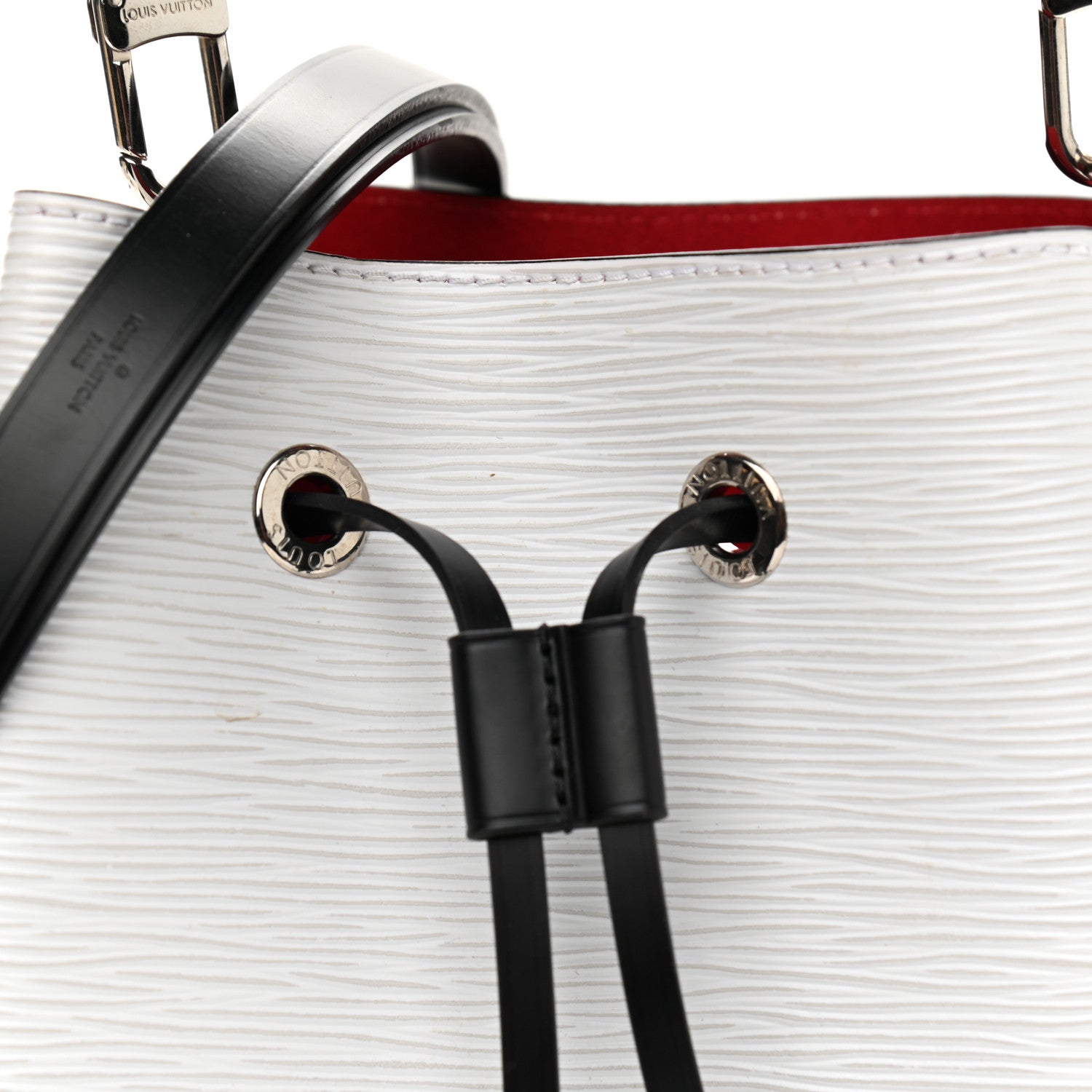 Louis Vuitton Epi Neonoe BB Black White Scarlet 8 of 11