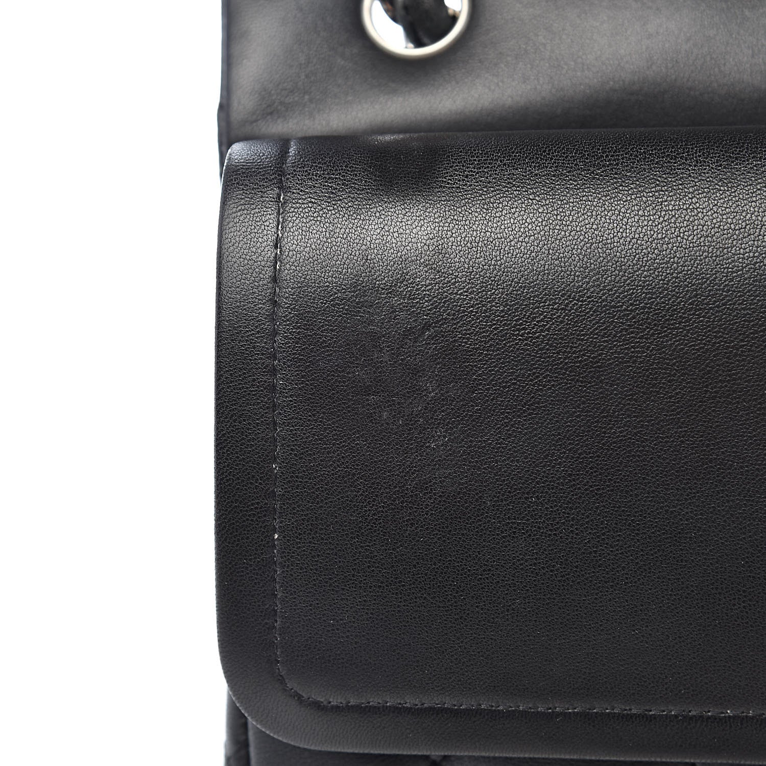 Chanel Lambskin Quilted Jumbo Double Flap Black 8 of 18