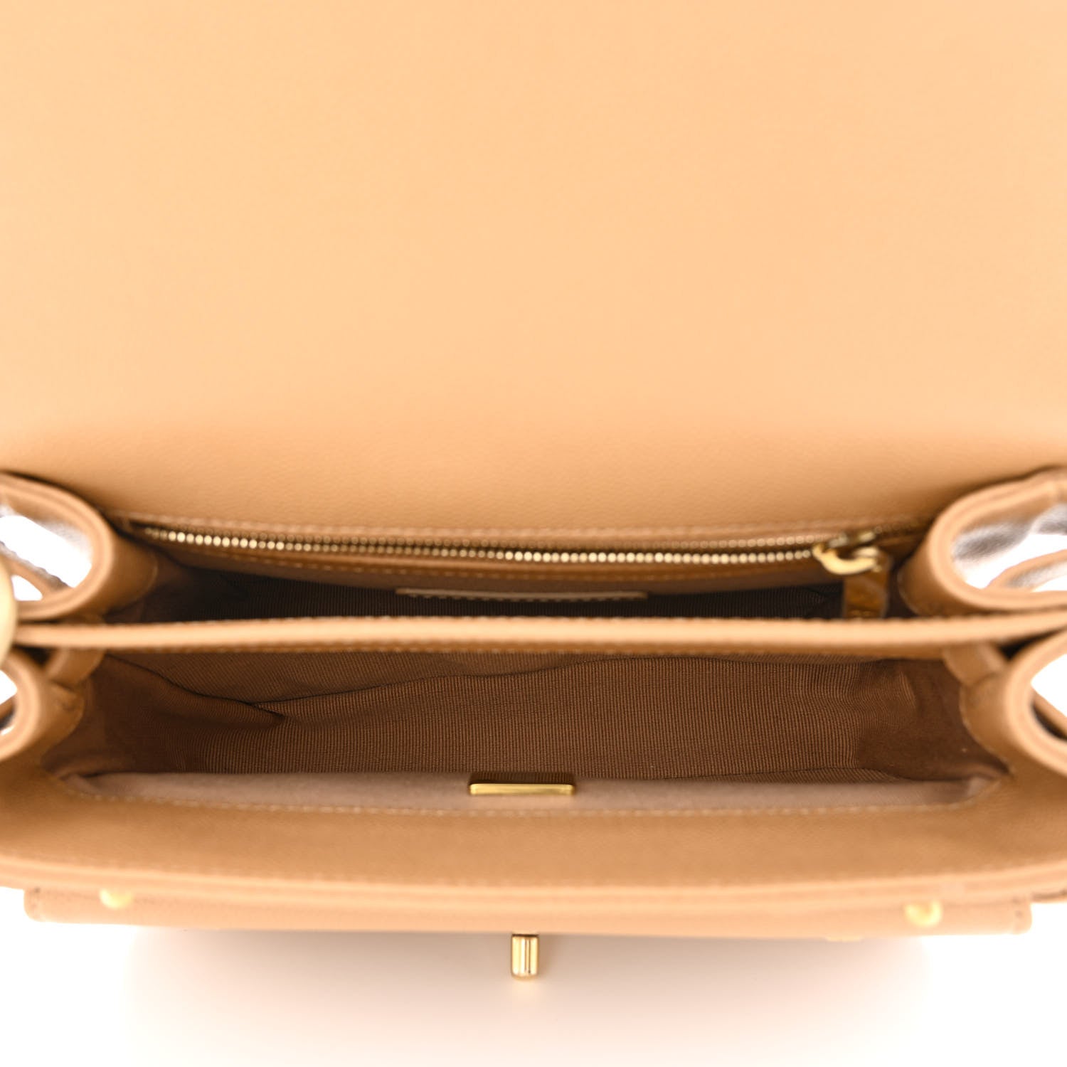 Chanel Caviar Mini Messenger Bag Beige 5 of 12