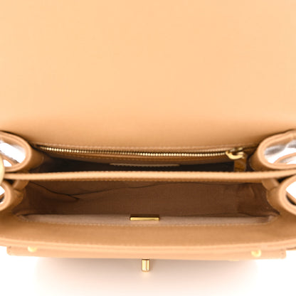 Chanel Caviar Mini Messenger Bag Beige 5 of 12