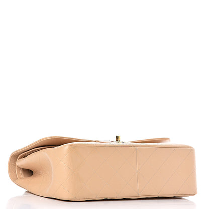 Chanel Caviar Quilted Jumbo Double Flap Light Beige 5 of 13