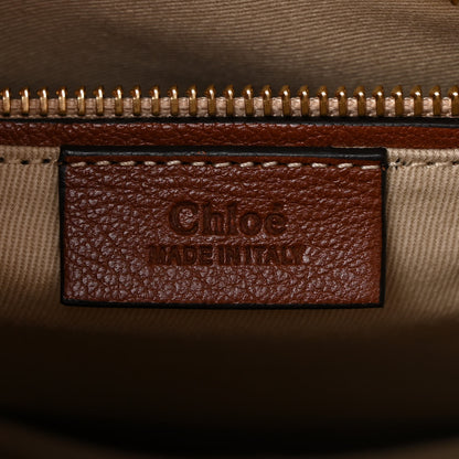 Chloe Calfskin Suede Medium Pixie Bag Saffron Red 6 of 10
