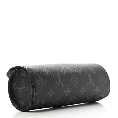 Louis Vuitton Monogram Eclipse 3 Watch Travel Case 4 of 8