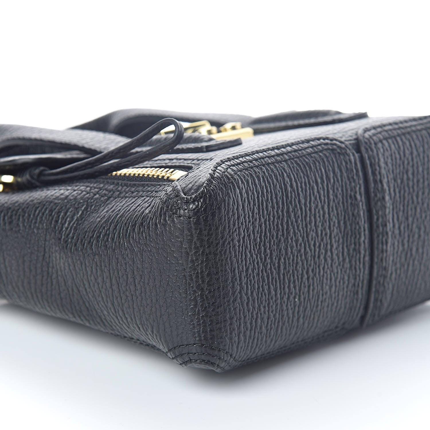 3.1 Phillip Lim 3.1 Textured Calfskin Mini Pashli Satchel Black 7 of 8