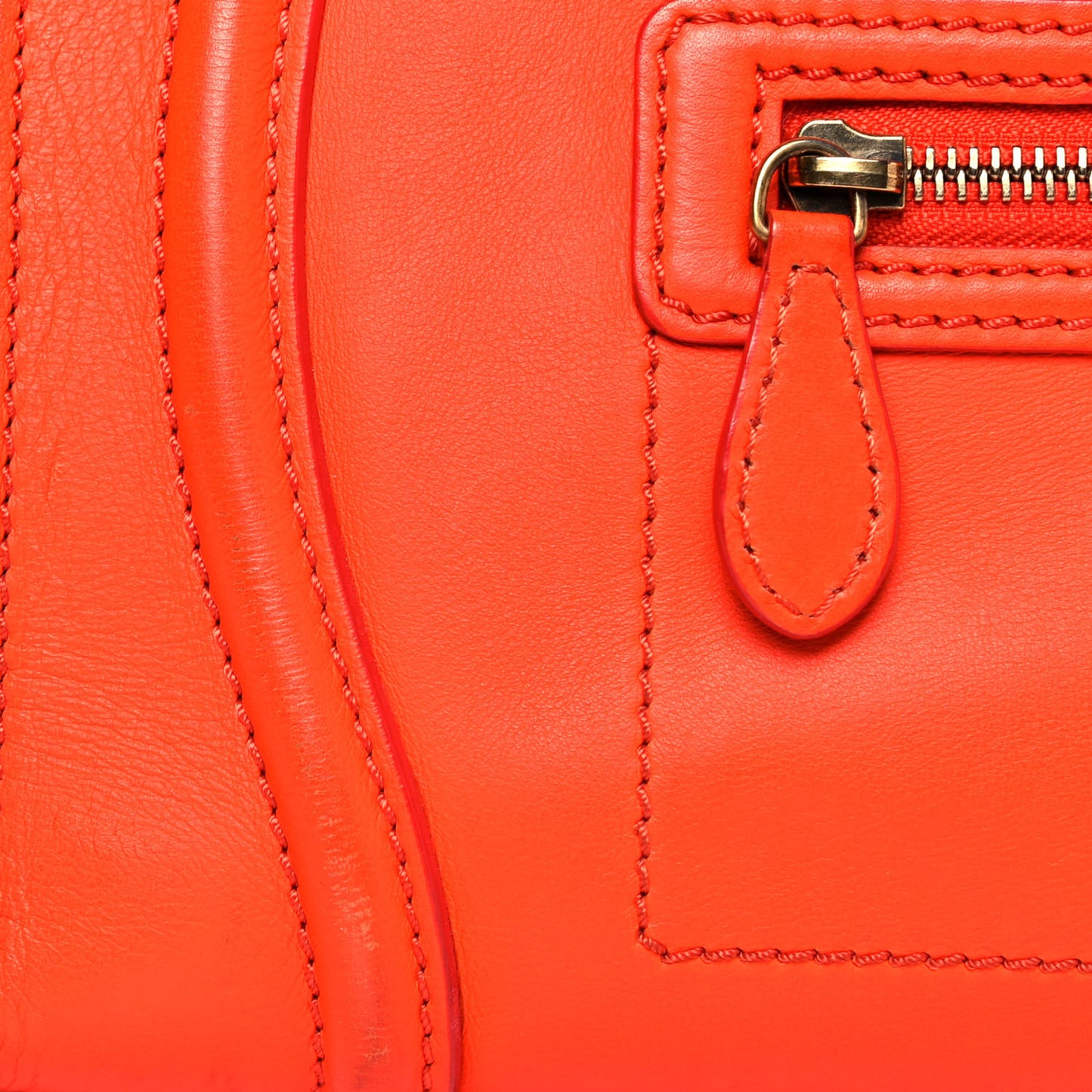 Smooth Calfskin Mini Luggage Orange