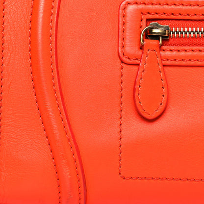 Celine Smooth Calfskin Mini Luggage Orange 22 of 26